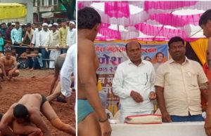 भोकरदन येथील गणेश मंडळाच्या वतीने जंगी कुस्त्याचे आयोजन.