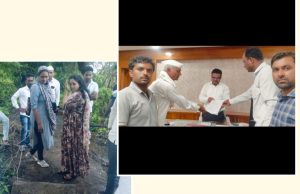 मंडळ अधिकारी व तलाठी चोऱ्हाळा येथील पानदन रस्त्याची पाहणी करत असताना दोन गटातील शेतकऱ्यात वादाची ठिणगी