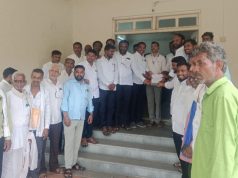 ओला दुष्काळ जाहीर करा हेक्टरी ५० हजार मदत करा वसमत सरपंच संघटनेचे उपविभागीय अधिकारी माने यांना निवेदन.