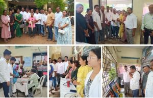 भारतीय जनता पार्टी गडचिरोली शहर तर्फे सेवा पंधरवाडा या उपक्रमांतर्गत गडचिरोली शहरातील स्थानिक नगर परिषद प्राथमिक शाळा लांझेडा येथे भव्य आरोग्य शिबिर