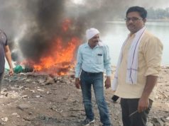 अवैध रेती उत्खनन करणारे साहित्य नष्ट नांदेड महसूल पथकाची कारवाई 63 लाख किंमतीचा मुद्देमाल नष्ट.